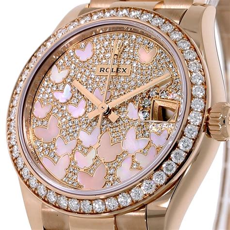 rolex butterfly gold watch|rolex butterfly rose gold watch.